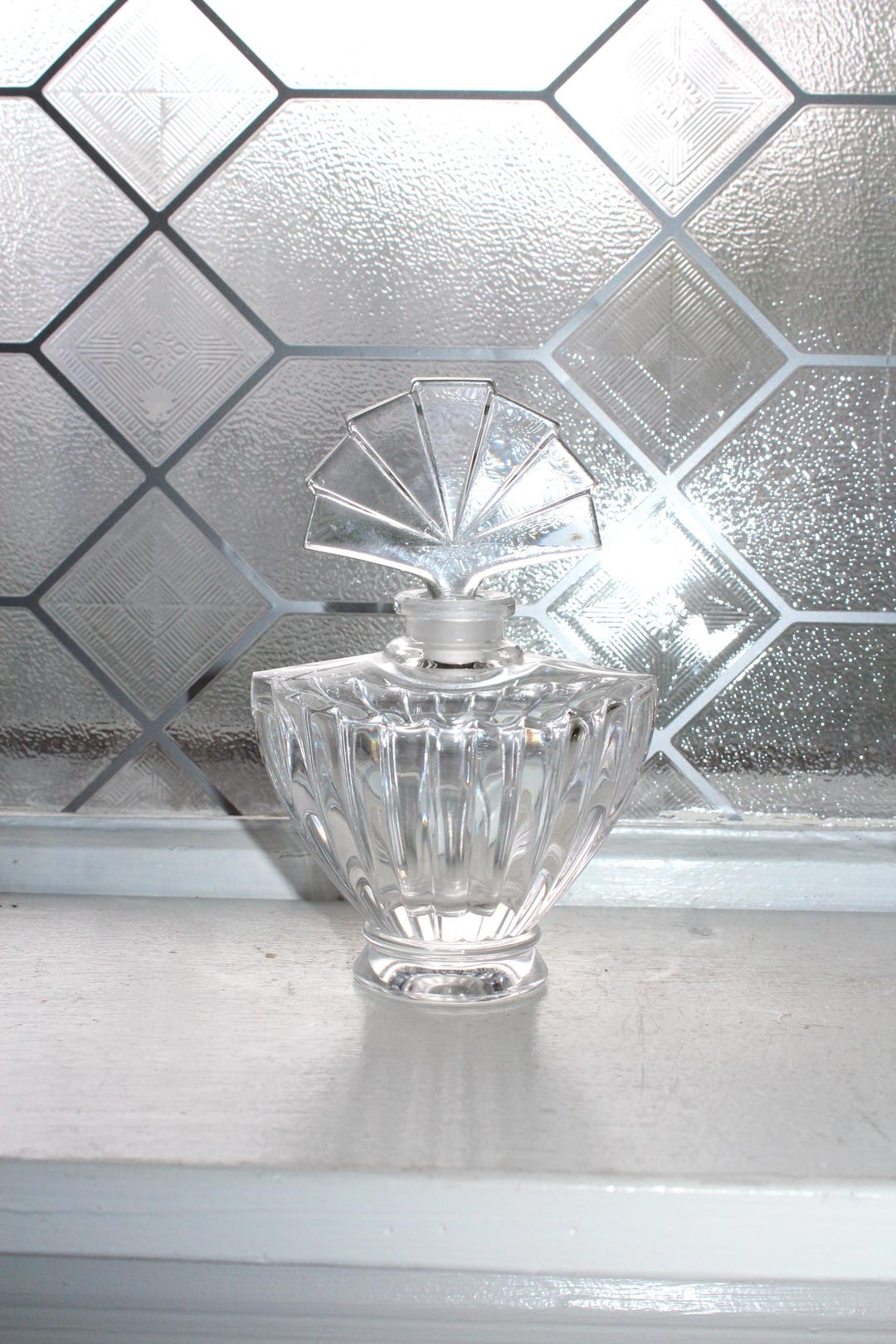 ヴィンテージ アールデコ クリスタル 香水瓶 6インチ - Etsy 日本