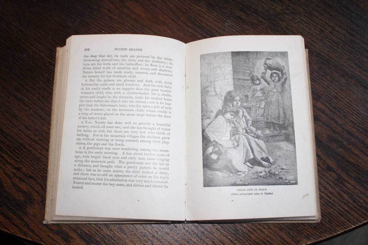 Antique 1888 School Book Harper's Fourth Reader