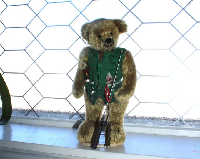 Gund Teddy Bear Freddy Bear Goes A Fishin' Barton's Creek Collection