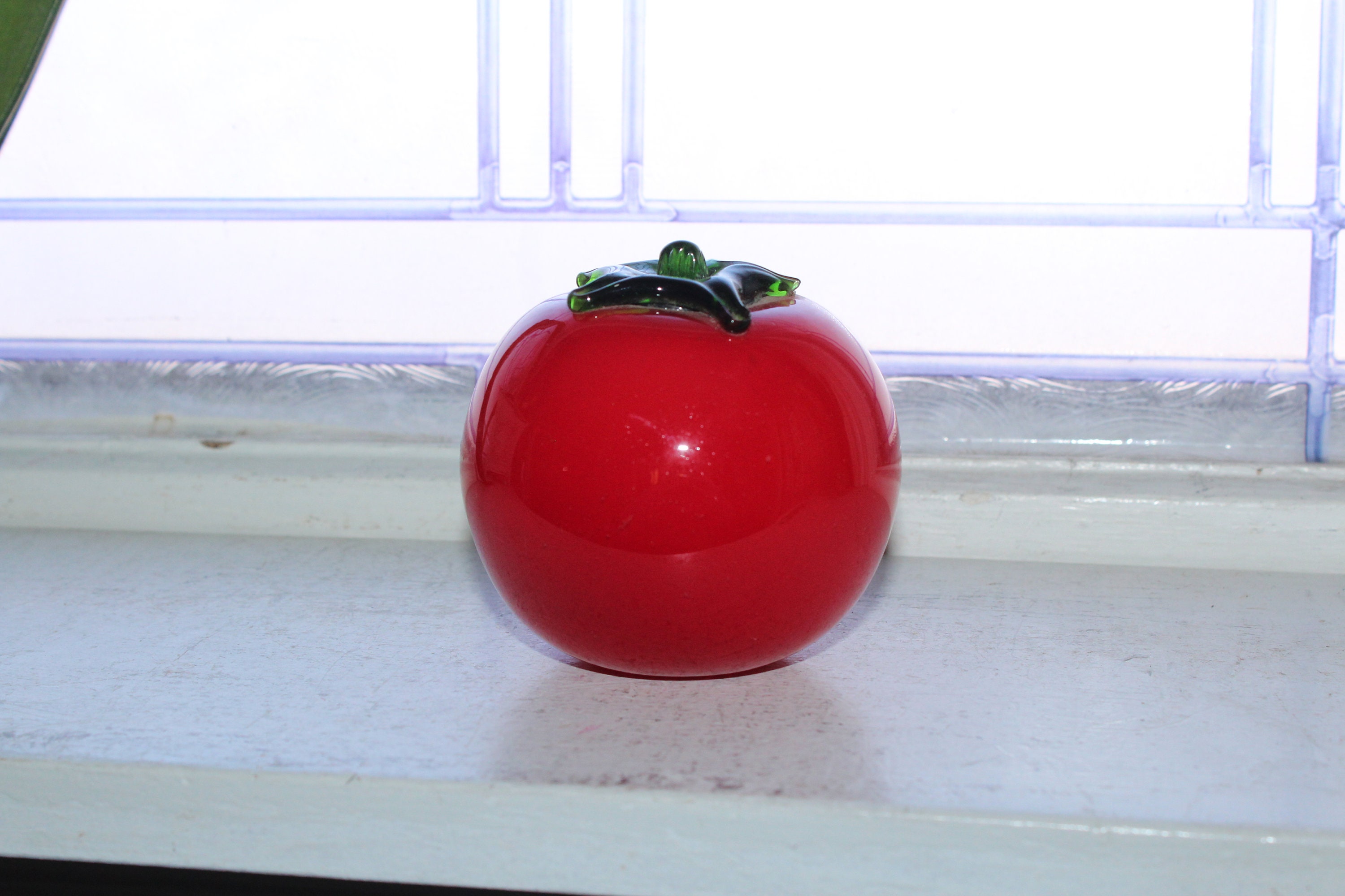 Vintage Murano Glass Tomato Fruit Vegetable Handblown
