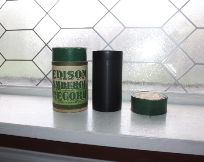 Antique Edison Amberol Cylinder Record 725 All Alone Harry Von Tilzer Ada Jones