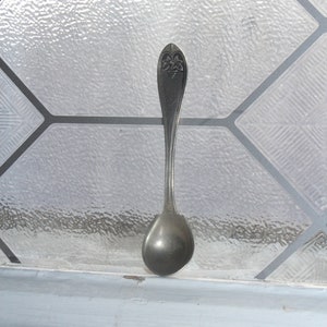 Antique Demitasse Spoon RB White Metal