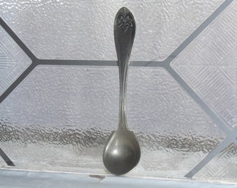 Antique Demitasse Spoon RB White Metal