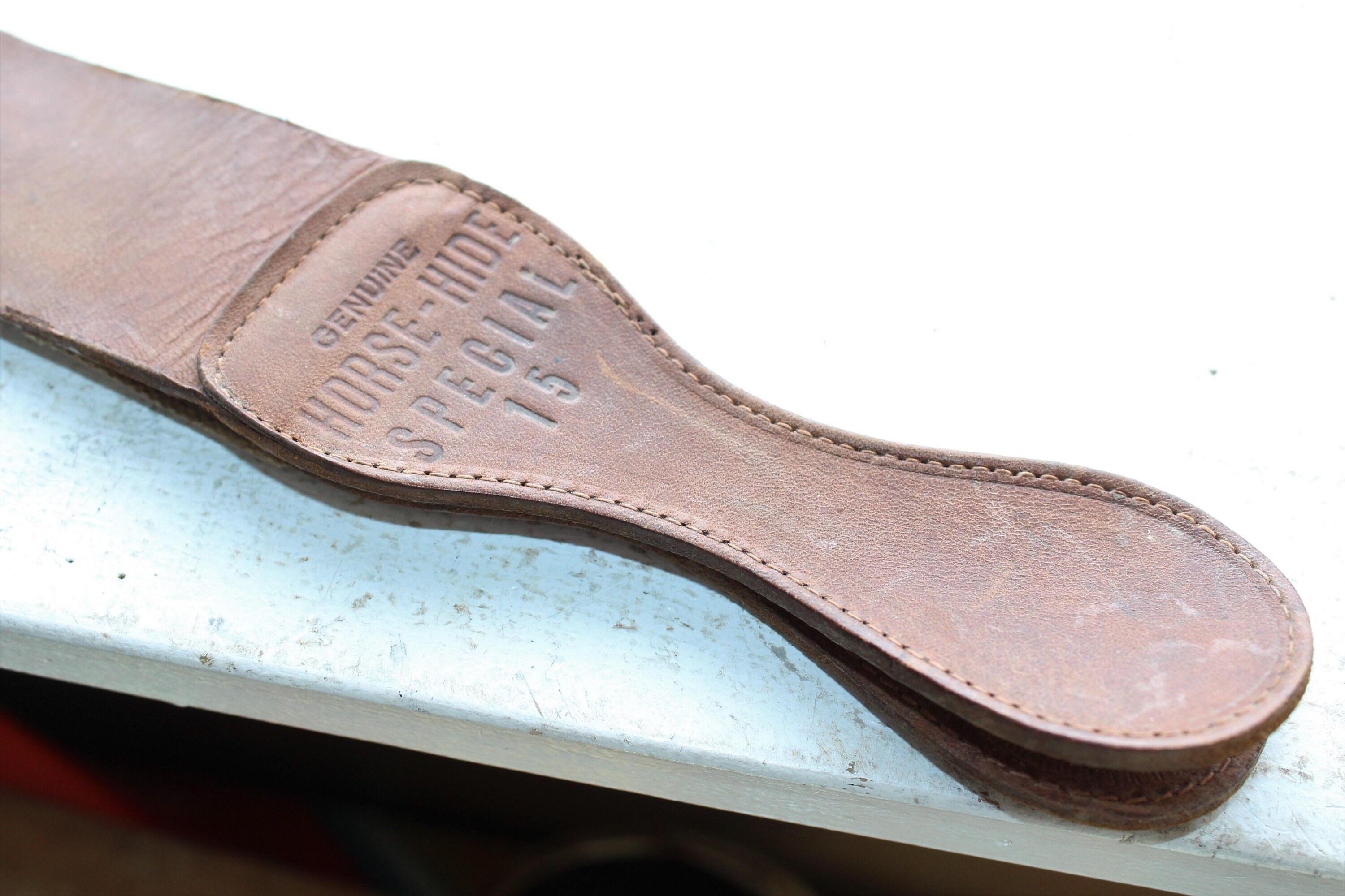 Vintage Razor Strop Horse Hide Special 15 Leather Strap