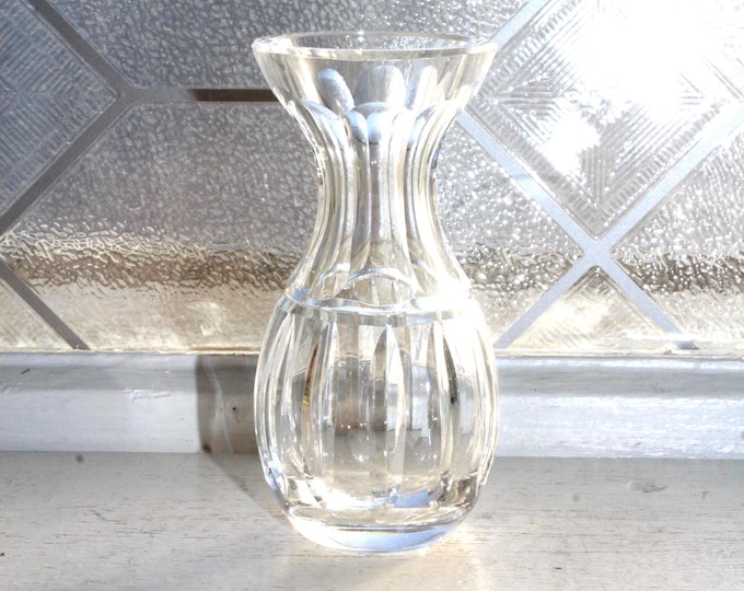 Vintage Waterford Crystal Elegant 4" Violet Posy Vase