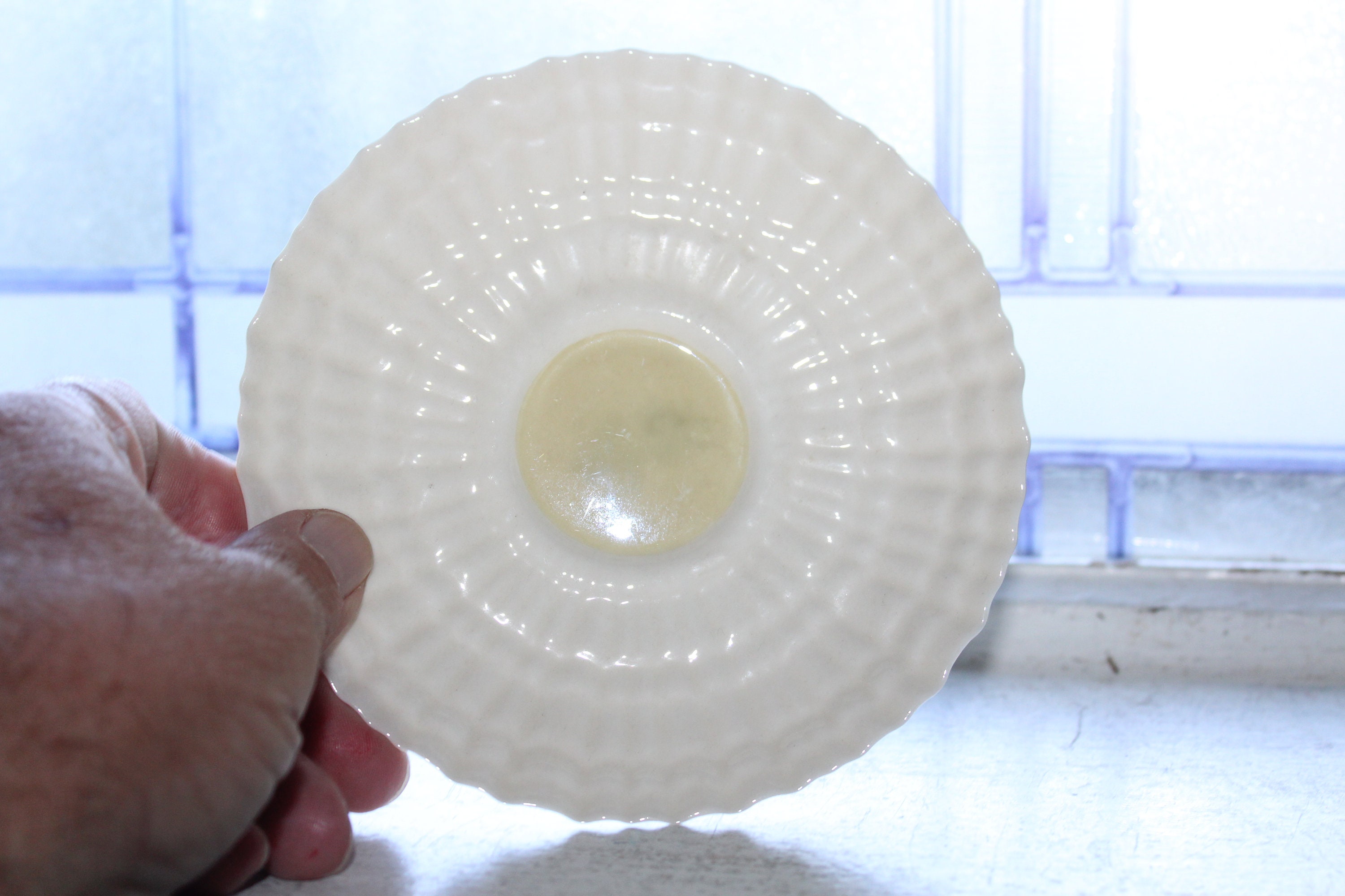 Belleek Limpet Cup and Saucer Set 1st Green Mark