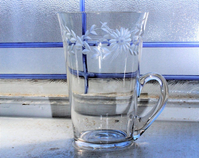 Fostoria Large Handled Mug Cup Elegant Glass