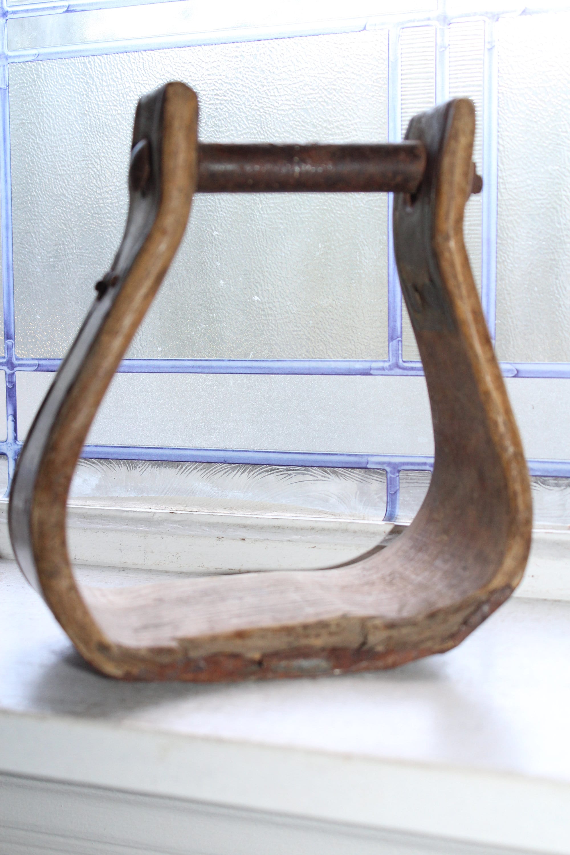 Antique Wooden Stirrup Country Western Decor