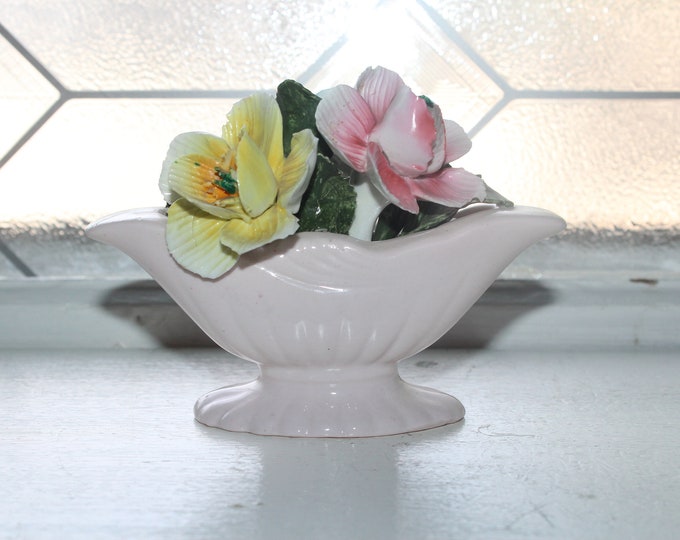 Vintage Thorlez Staffordshire Bone China Flower Figurine