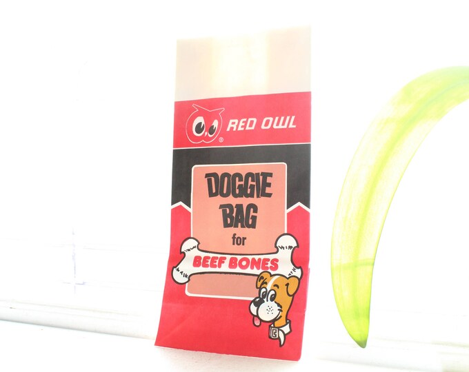 Vintage Red Owl Stores Doggy Bag Unused 1970s