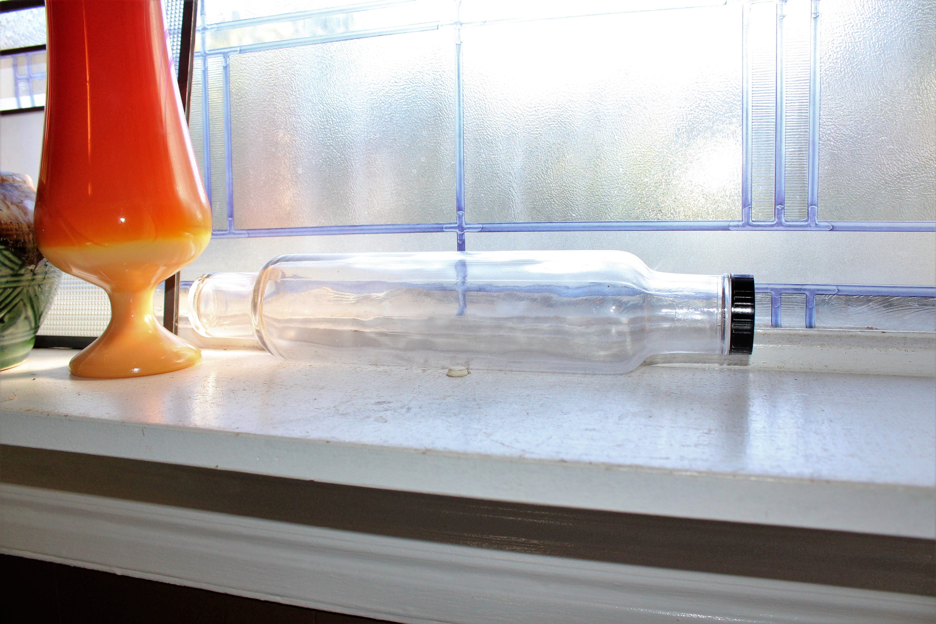 Vintage Glass Rolling PIn 1950s