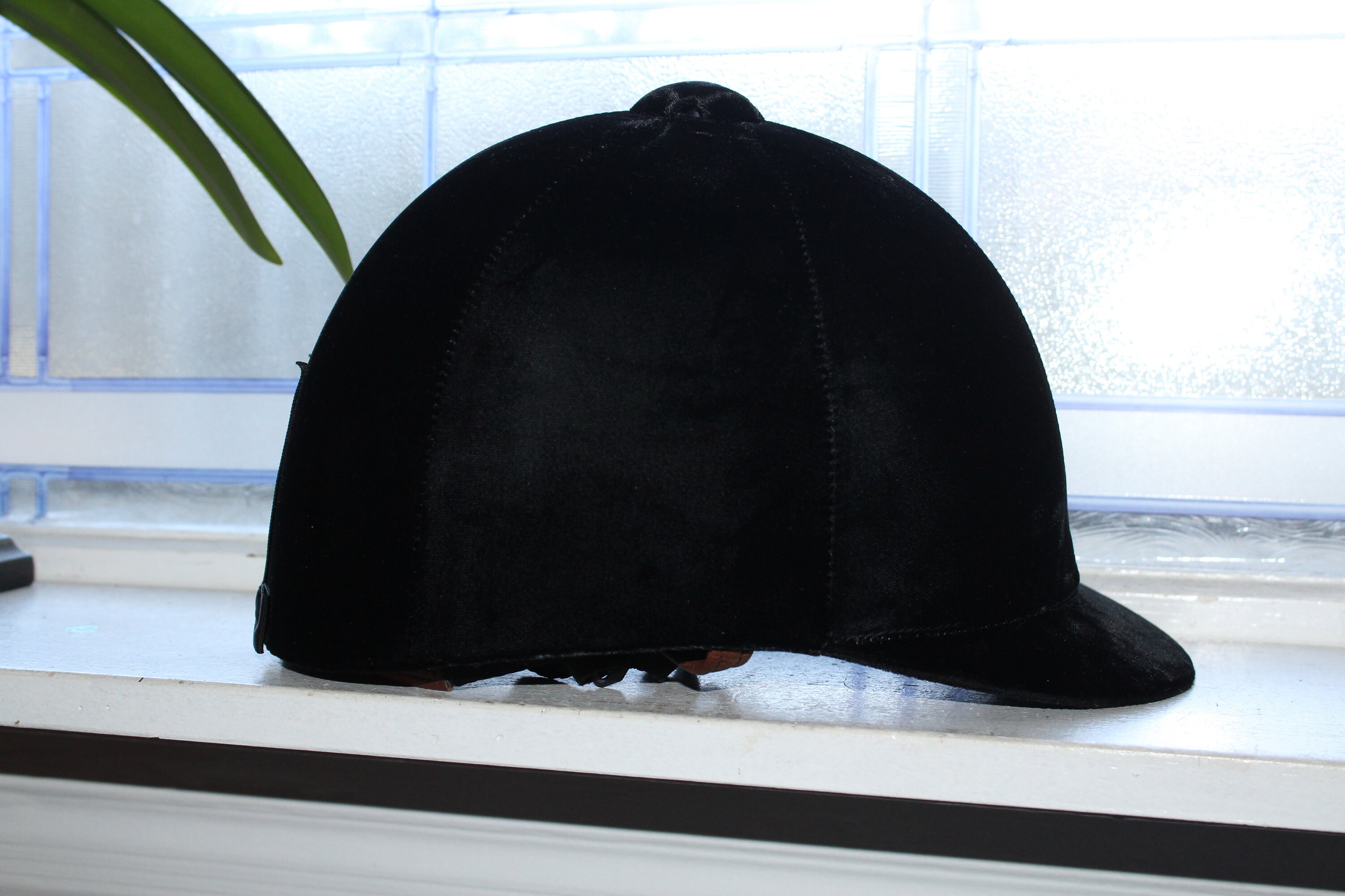 Black Velvet Equestrian Riding Hat Helmet Troxel Grand Prix