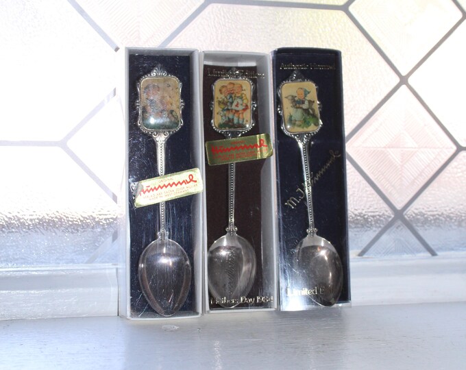 3 Hummel Collector Spoons For Mother