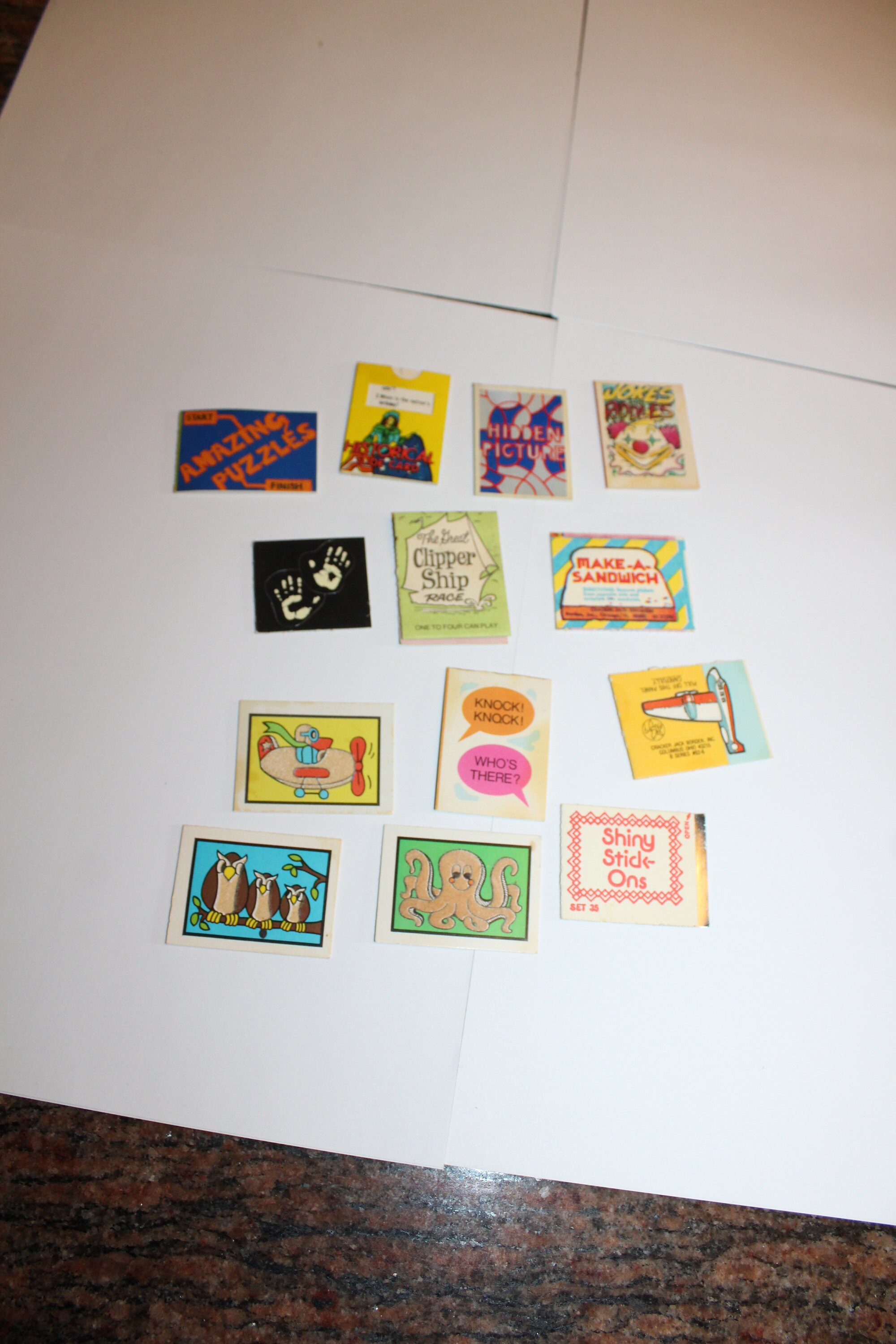 13 Vintage 1970s Cracker Jack Asst. Toy Premium Prizes