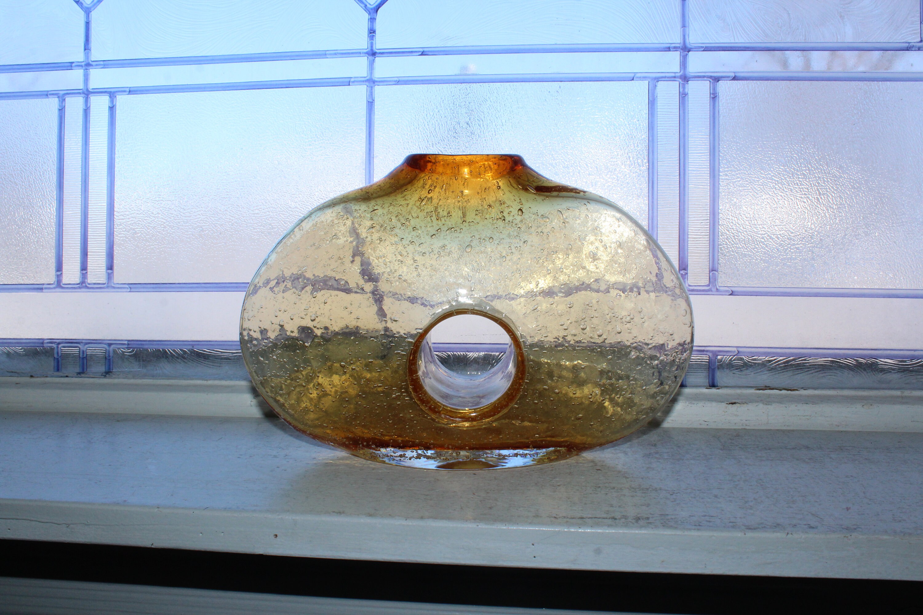 Vintage Margie's Garden Donut Hole Pillow Vase