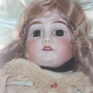 Viktorianische Antike Deutsche Puppe Blue Mabel 2 54cm