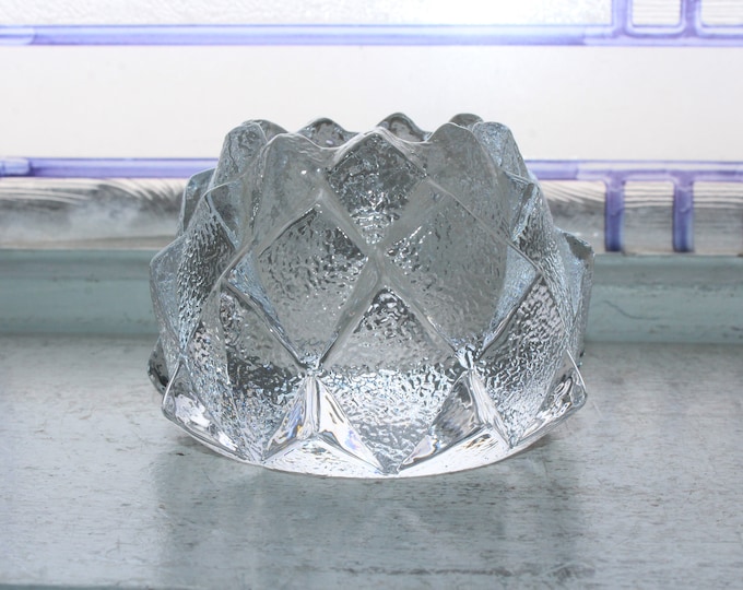 Vintage Orrefors Crystal Artichoke Firefly Nimbus Votive Candle Holder