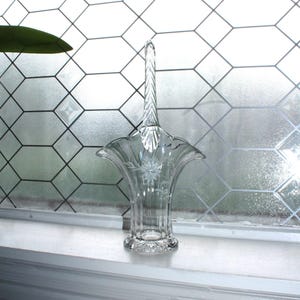 Vintage Duncan and Miller Cut Glass Brides Basket