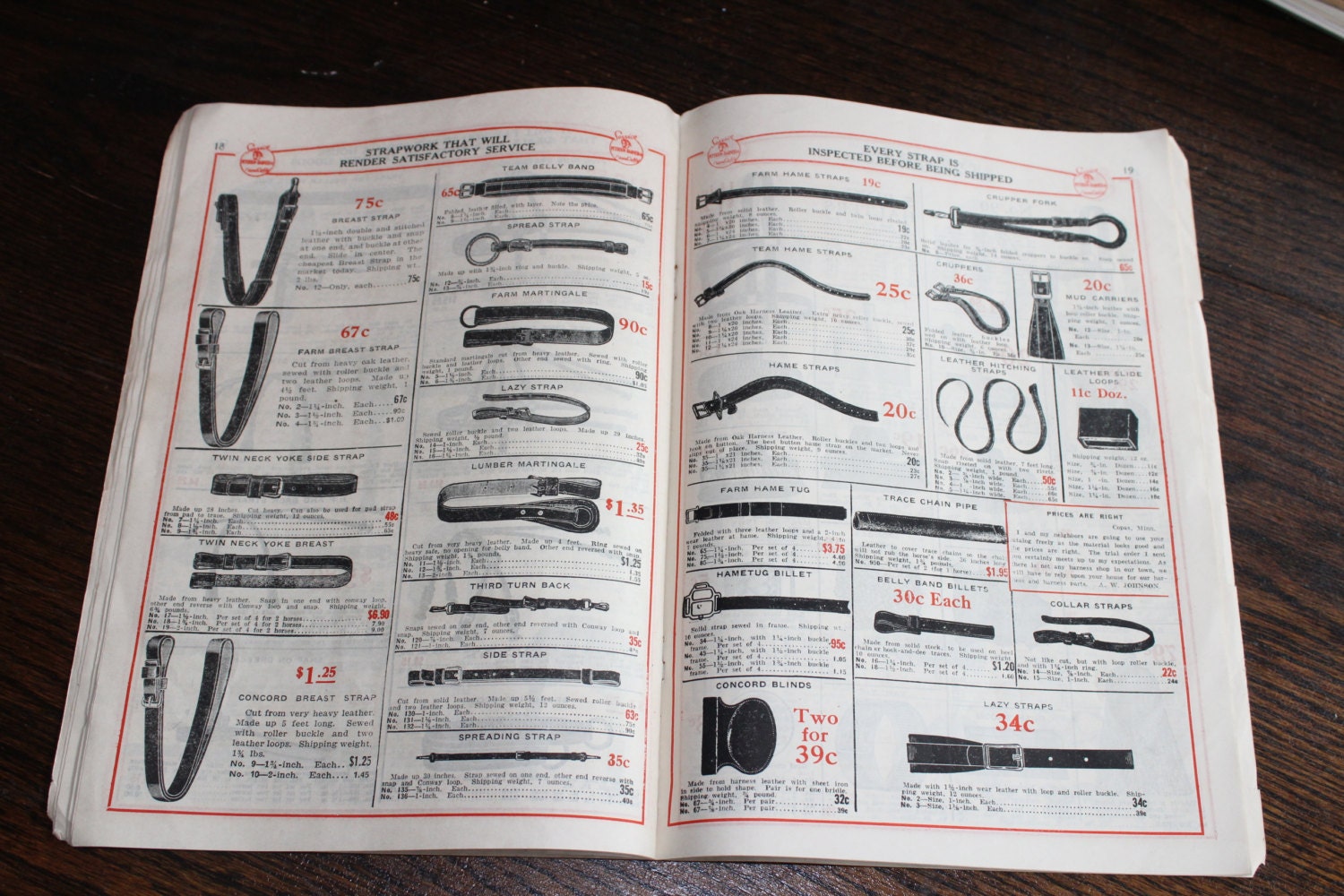 Vintage 1927 Horse Harness Catalog Fred W Peterson Harness Company