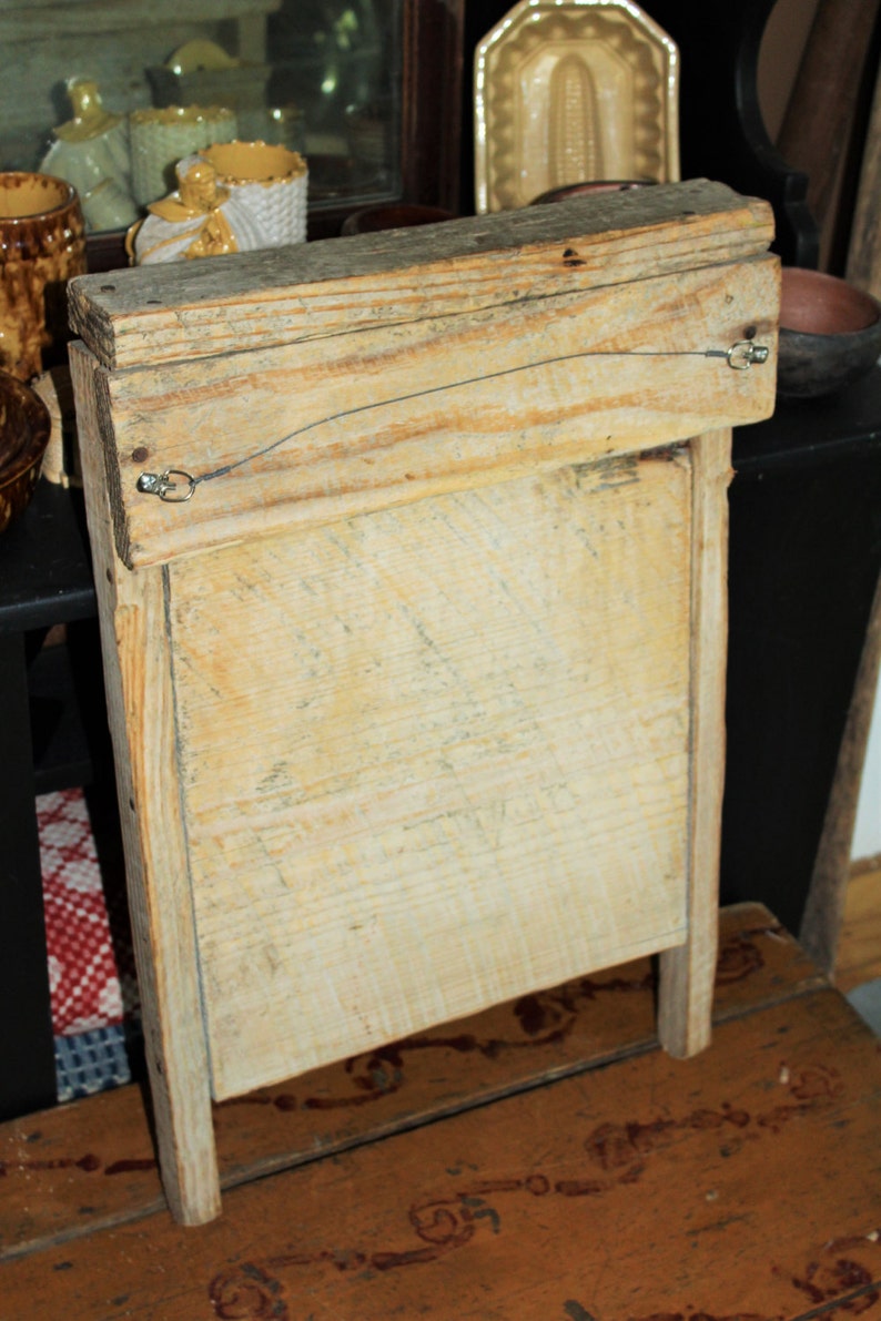 Primitive All Wood Washboard Antique Farmhouse Decor Laundry Etsy