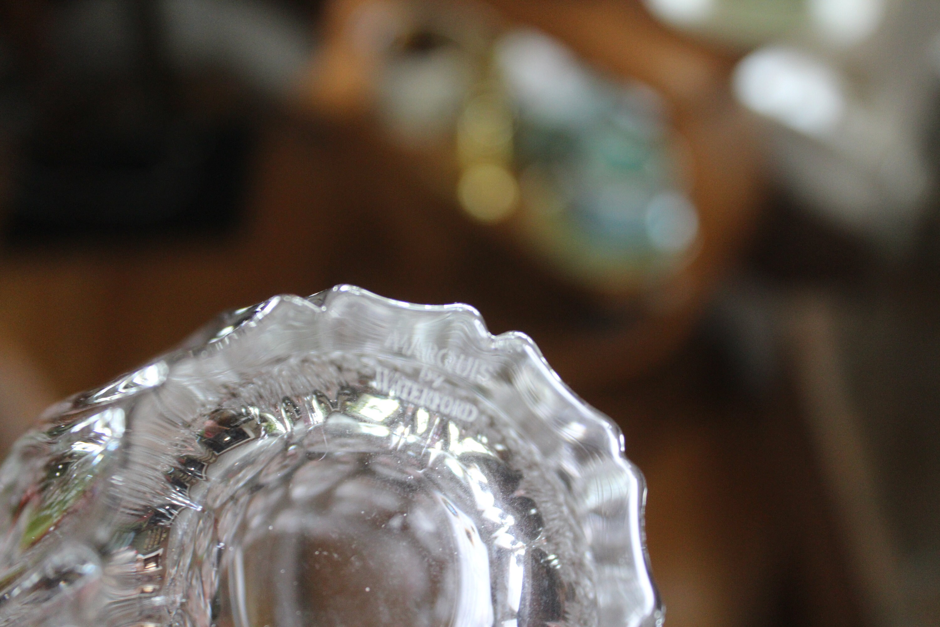Large Waterford Crystal Rainfall Vase
