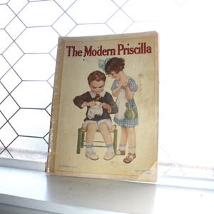 Revista Modern Priscilla, noviembre de 1914, moda antigua y costura
