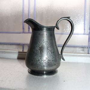 Silverplate Pitcher or Creamer James Dixon & Sons Antique 1800s