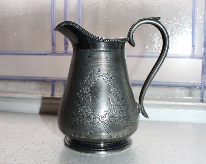 Silverplate Pitcher or Creamer James Dixon & Sons Antique 1800s