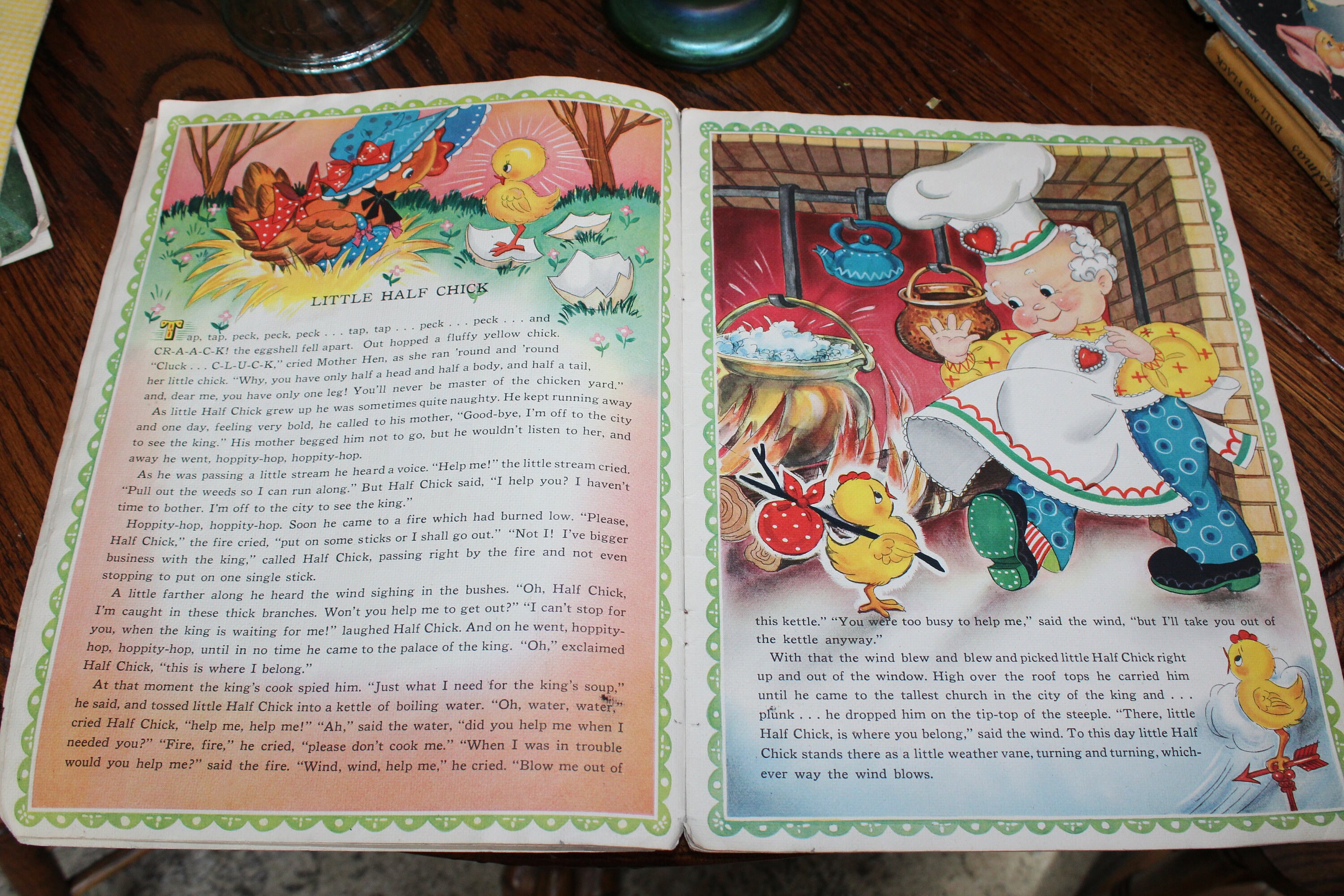 Vintage Children's Book Stories and Rhymes In The Nursery 1943 Merrill