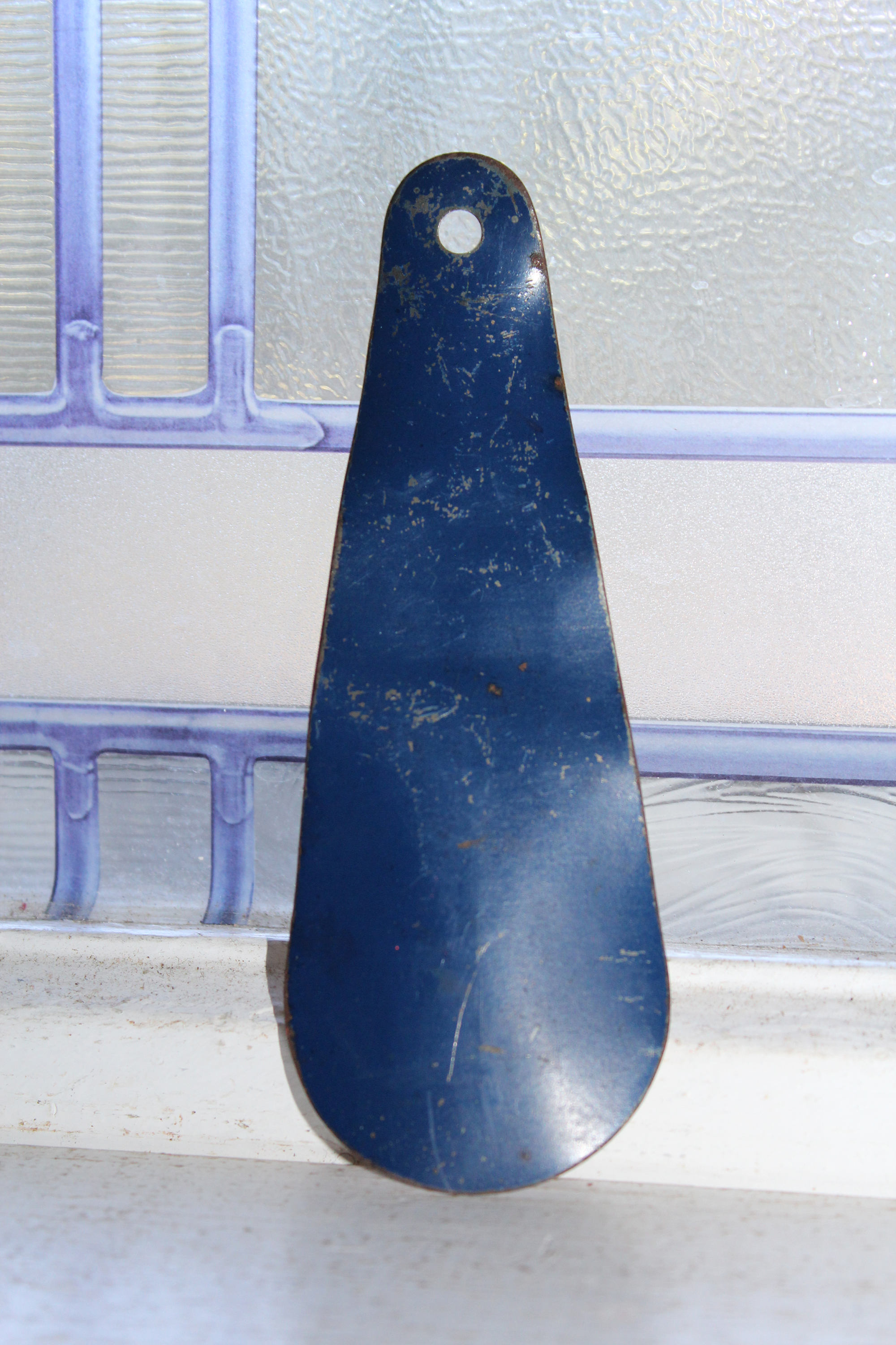 Antique La Crosse Boot Shoe Horn Tin Litho Advertising