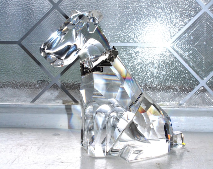 Swarovski Symbols Crystal The Dog Terrier with Collar Figurine