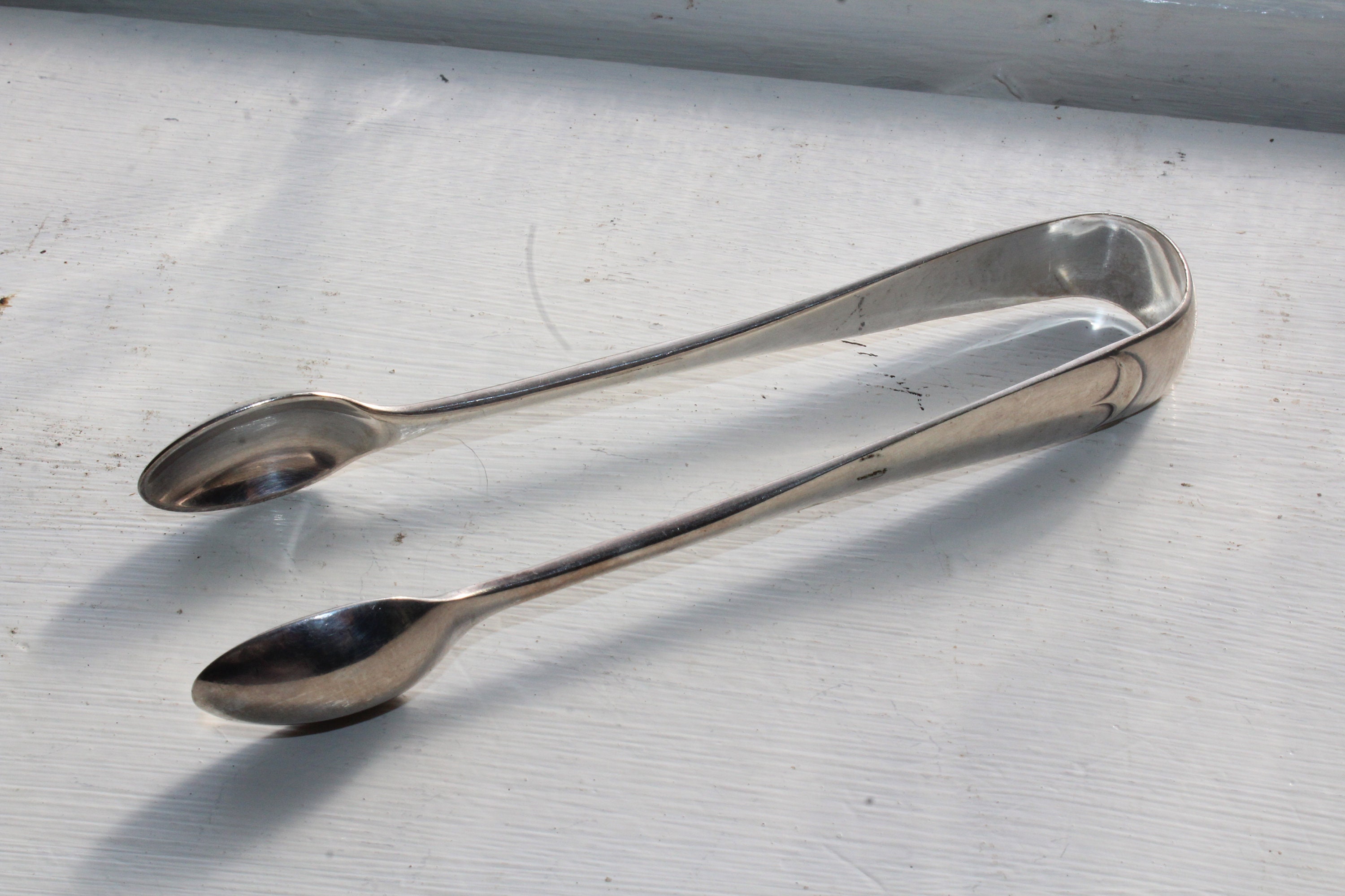 Antique Silverplate Sugar Tongs Roberts & Belk