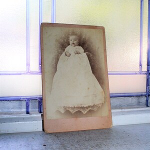 Antique Photograph Victorian Baby 1800s Cabinet Card