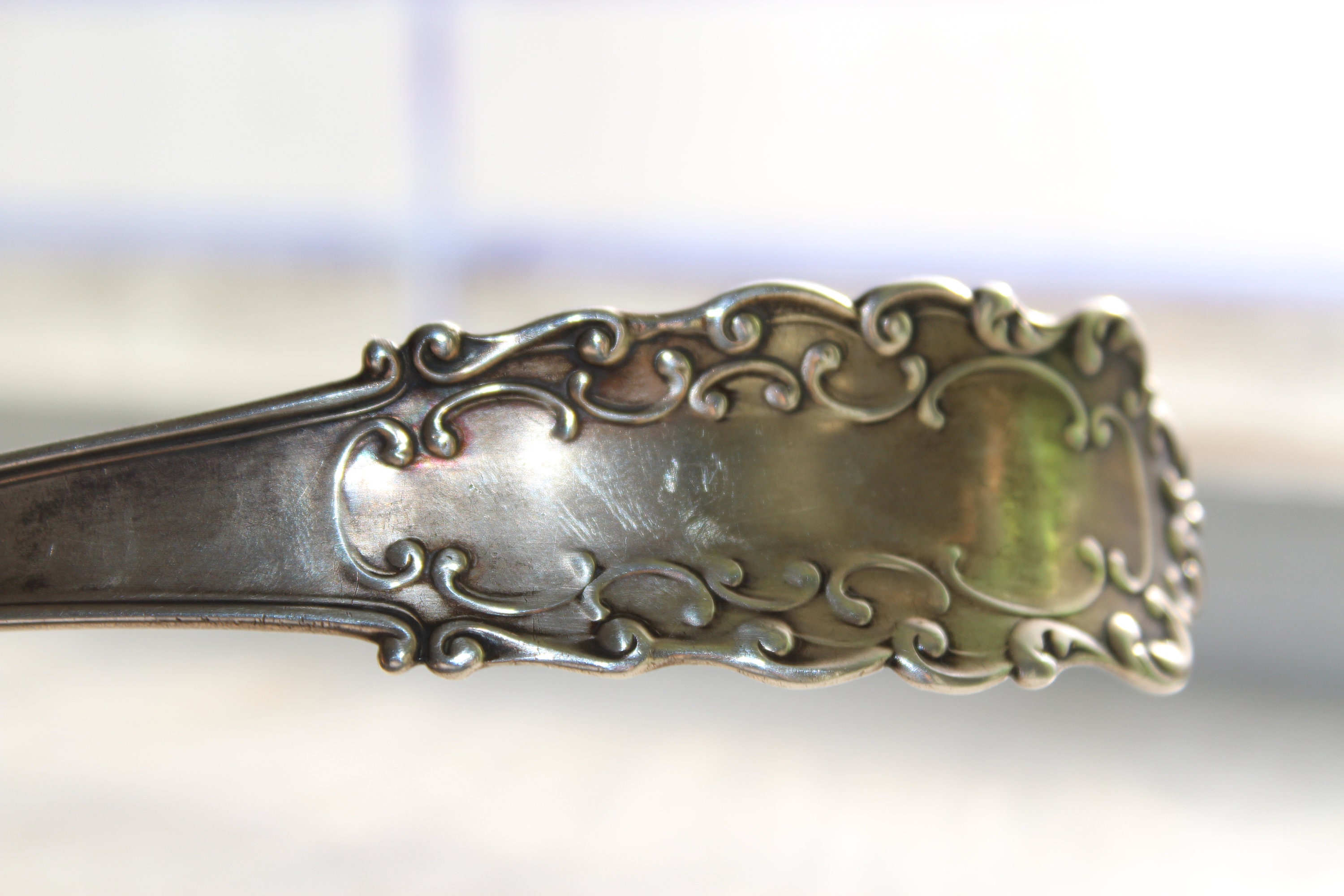 Antique Sterling Silver Punch Ladle 19th Century Victorian