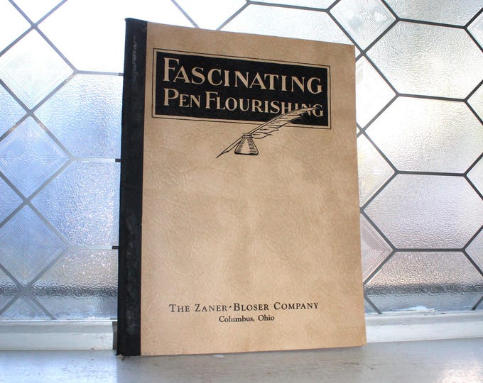 Fascinating Pen Flourishing A Penmanship Book by Zaner-Bloser 1942