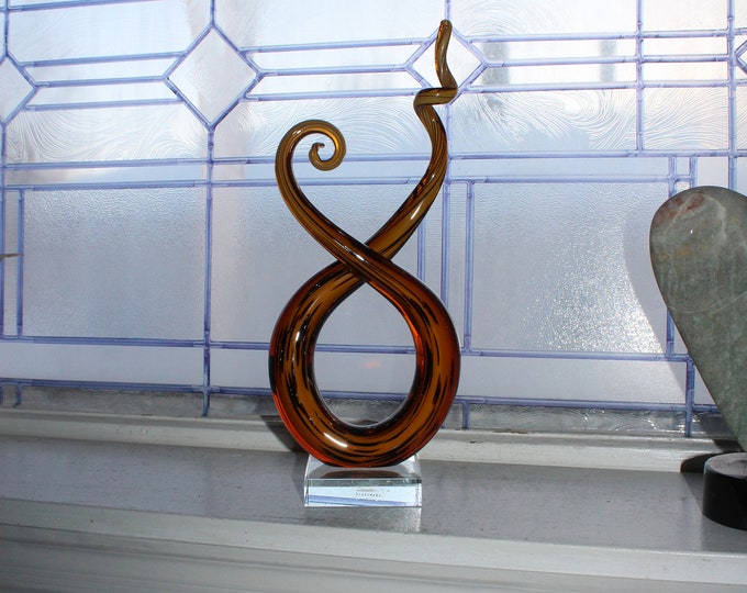 Vintage Murano Glassware Spiral Sculpture