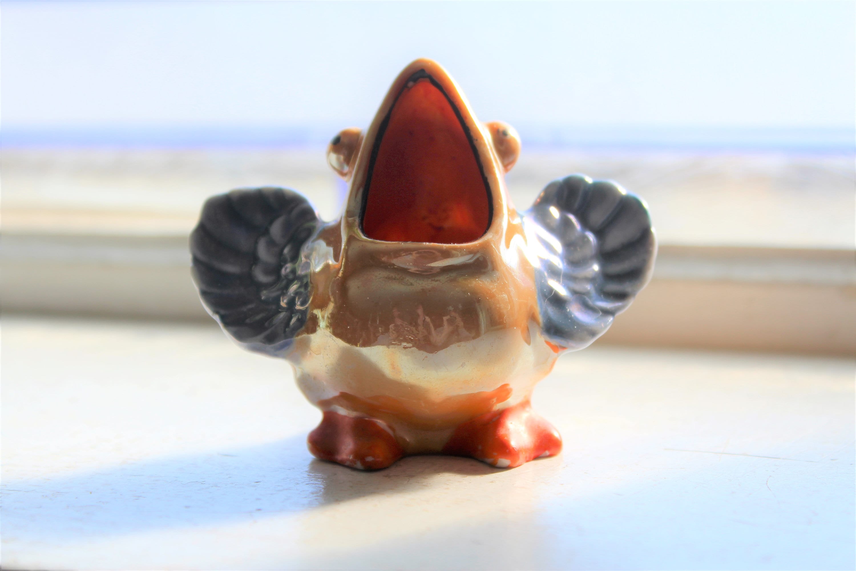 Vintage Porcelain Bird Toothpick Holder Kitchen Kitsch