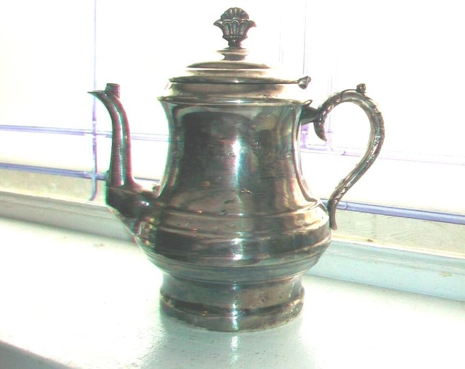 Antique Silverplate Tea Pot Aesthetic Style Anderson