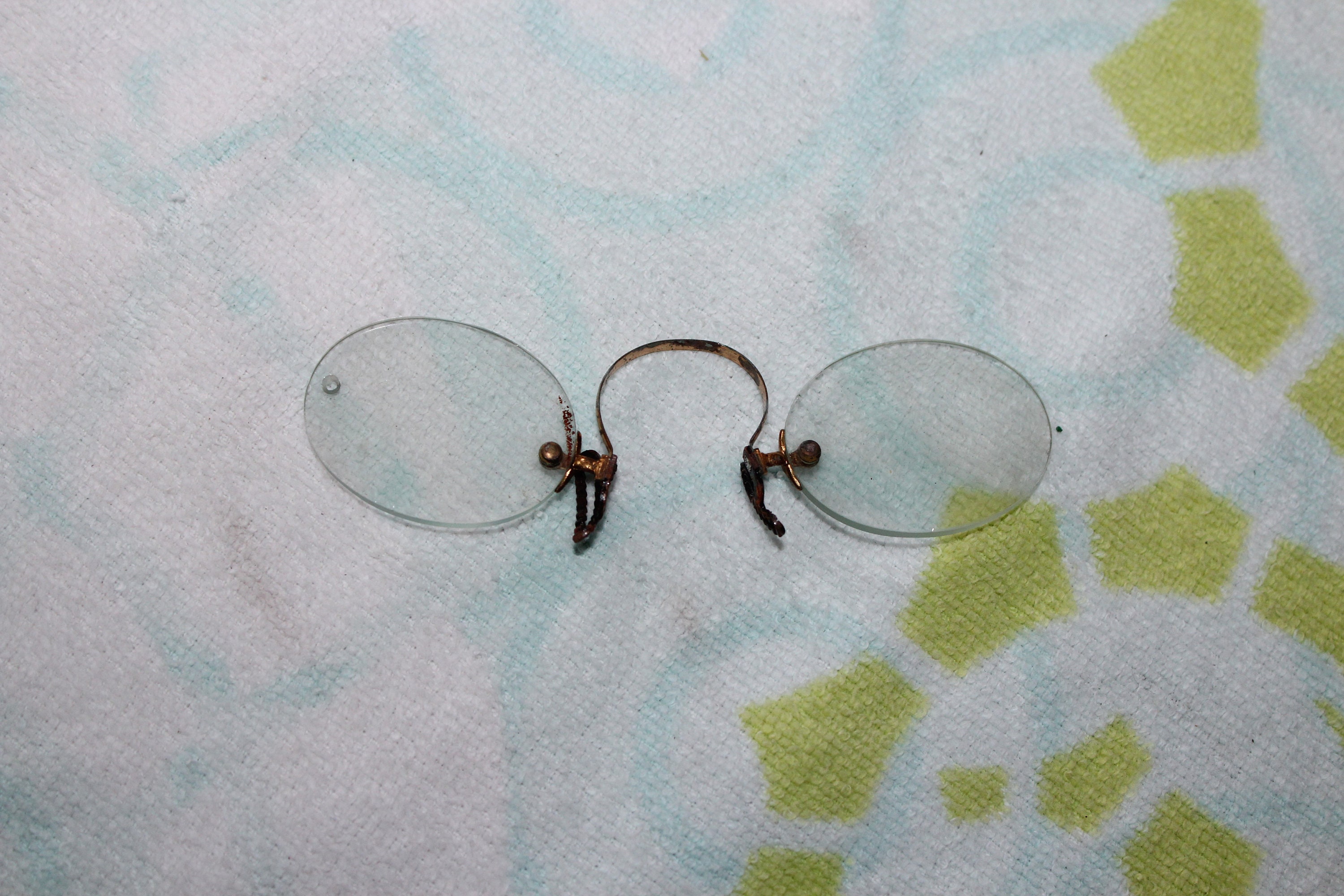 Antique Pins Nez Eyeglasses Nose Pinch Glasses