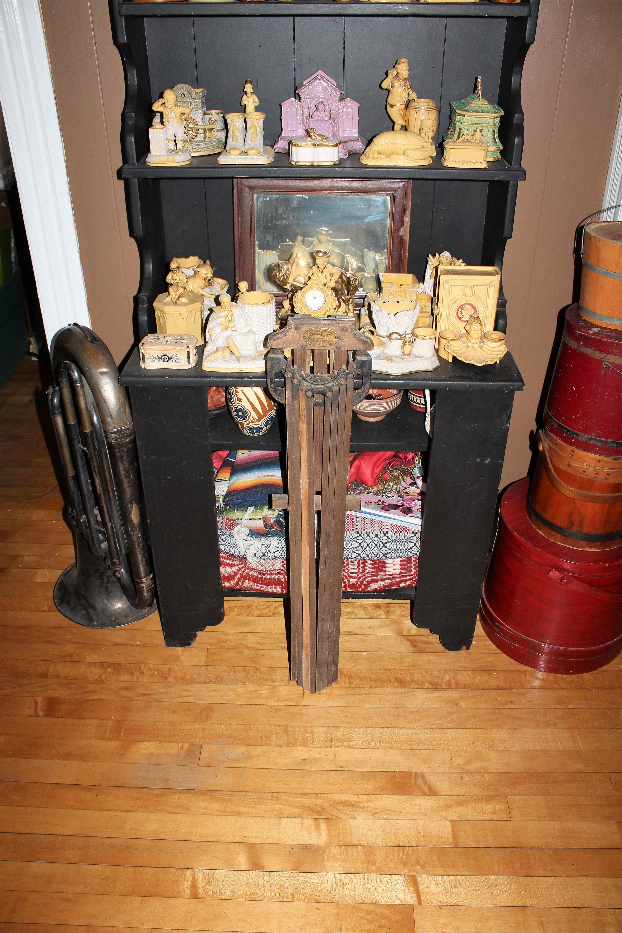 Antique Perfection Clothes Dryer Rack Wall Mount Primitive Farmhouse