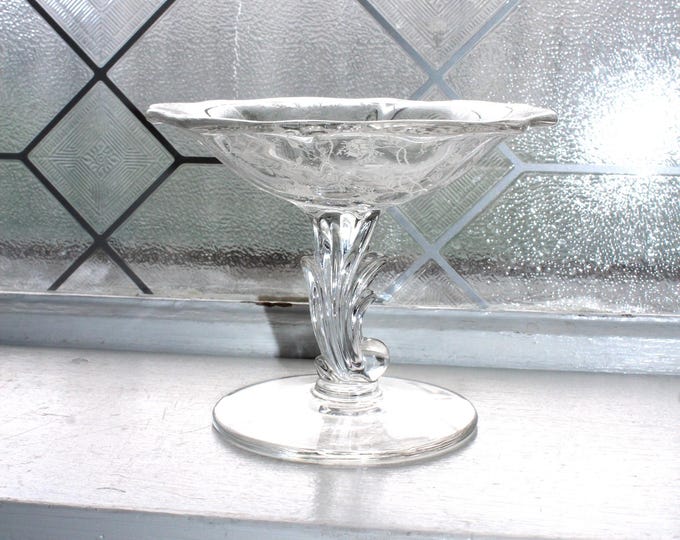 Fostoria Chintz Compote Vintage 1950s