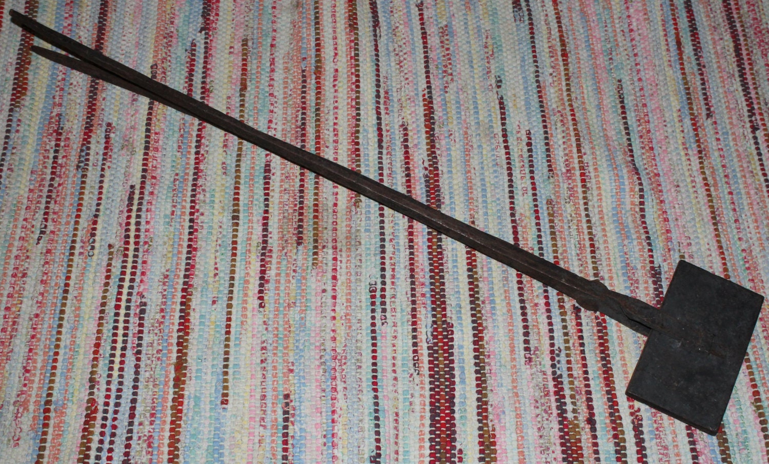 19th Cent. Scandinavian Hand Cookie Iron Wafer Iron Antique