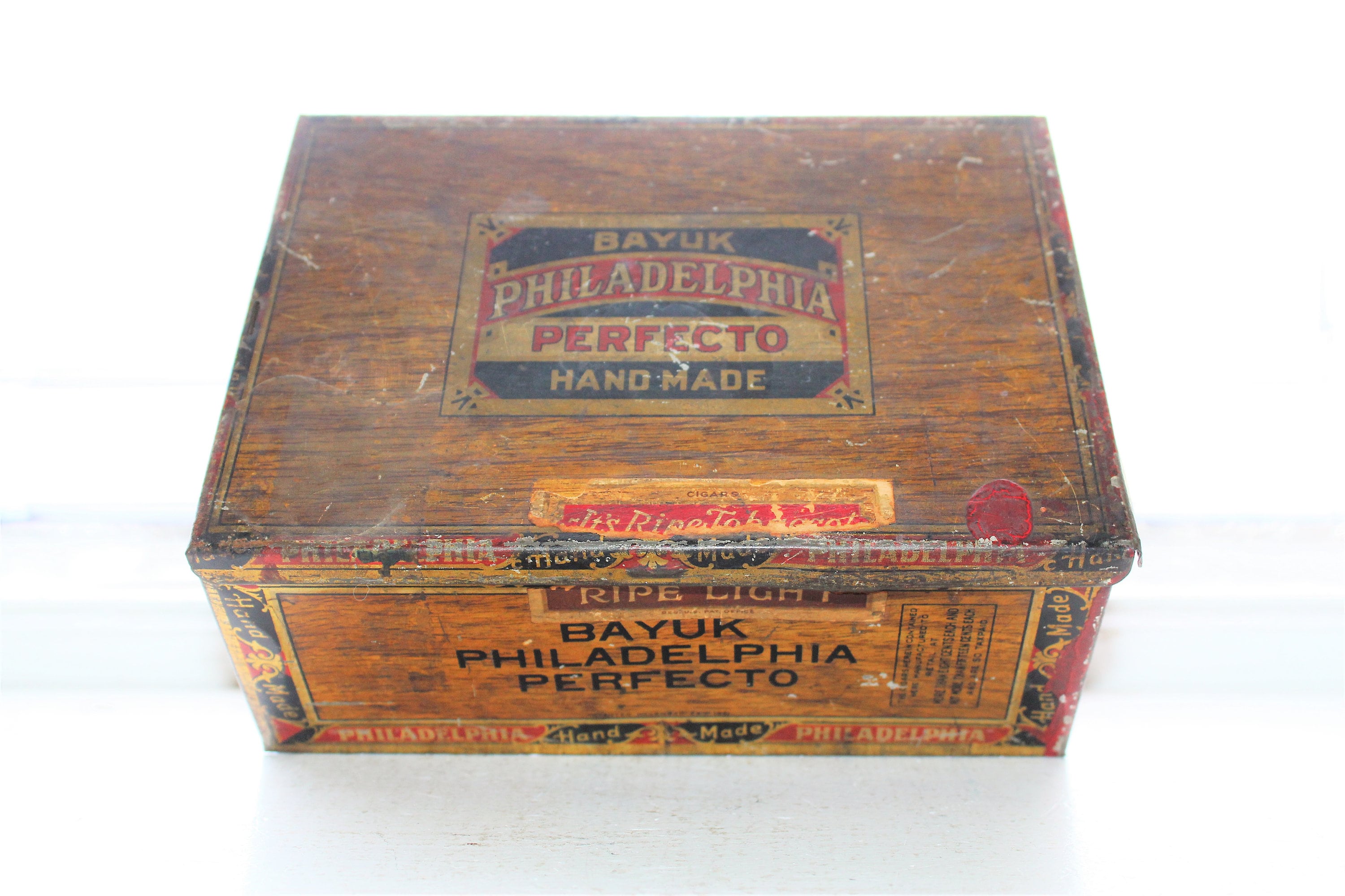 Vintage Tobacco Tin Bayuk Philadelphia Perfecto Cigars