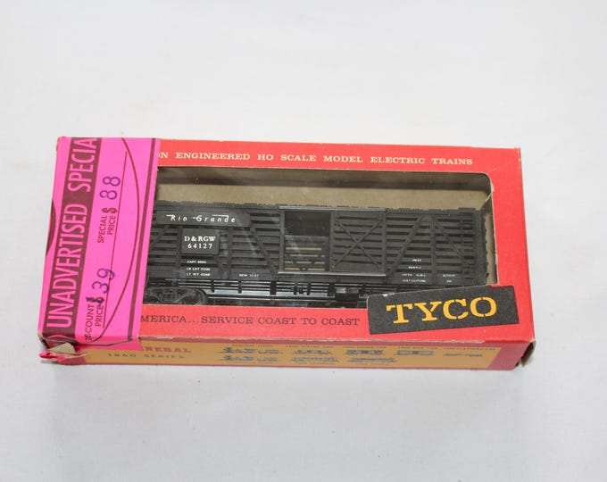 Vintage Tyco HO Scale D & RGW RR 64127 Car T312D