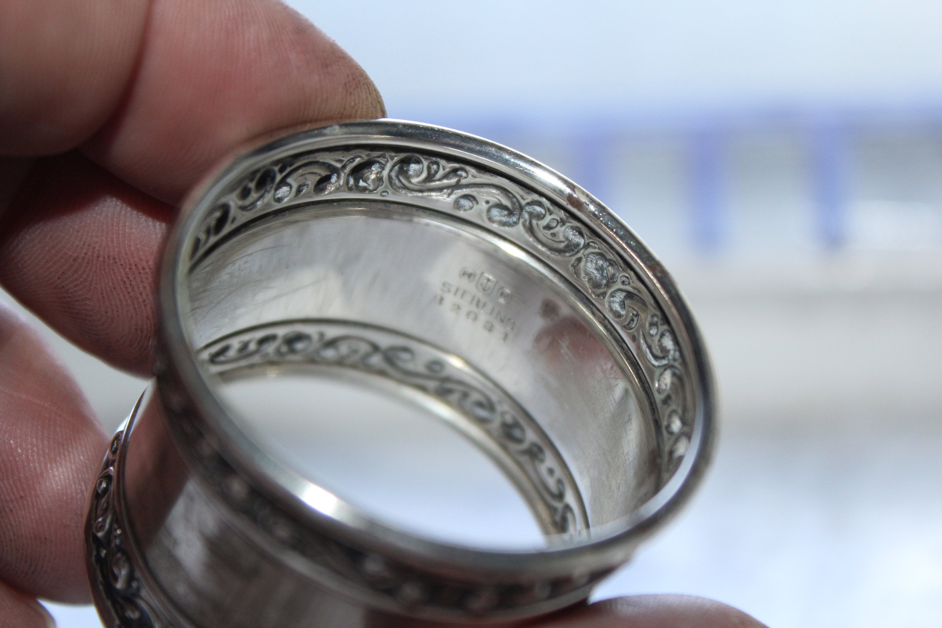 Antique Sterling Silver Victorian Napkin Ring