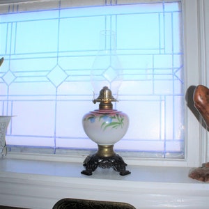 Antique Victorian Oil Lamp Circa Late 1800s
