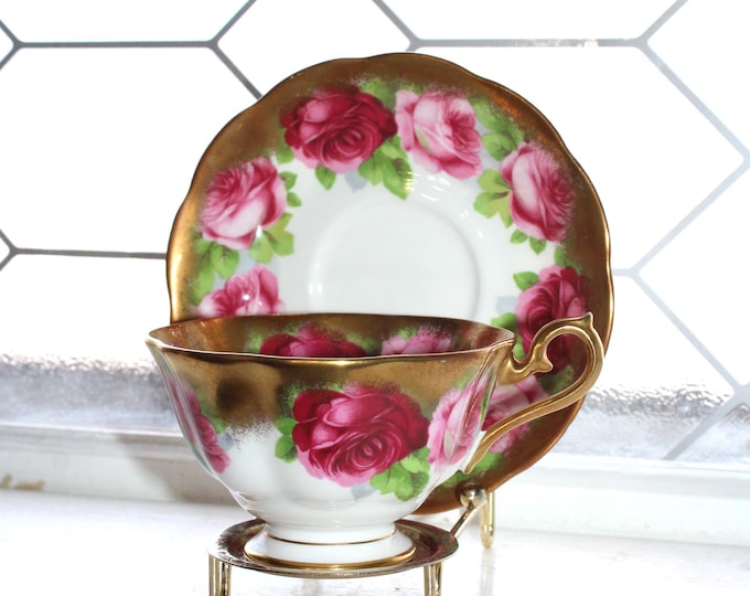 Royal Albert English Rose Teacup and Saucer Fine Bone China
