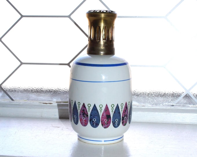 Vintage Mid Century French Porcelain Revol Lampe Berger Fragrance Aroma Lamp