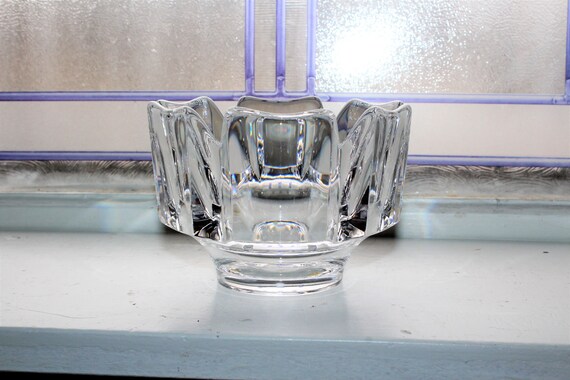 Orrefors VINTAGE Crystal Bowl Corona クリア Orrefors Crystal Corona Bowl Vintage 1970s - Etsy