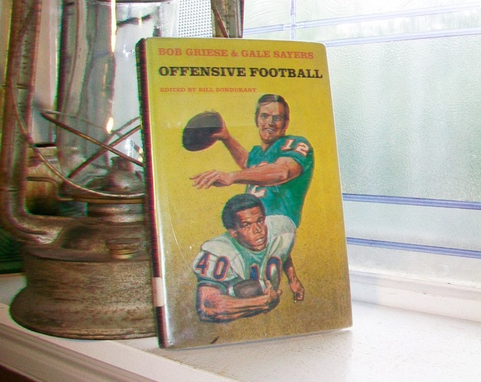 Offensive Football Vintage 1972 Football Book with Dust Jacket